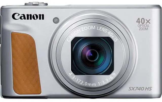 Alt view image 2 of 5 - Canon PowerShot SX740 HS Digital Camera (Silver) 2956C001 - 12PC Accessory Kit