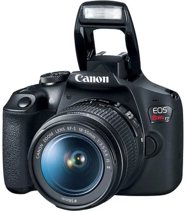 Alt view image 5 of 5 - Canon EOS Rebel T7 DSLR with 18-55mm IS II 2727C002 + SanDisk Ultra 32GB SD
