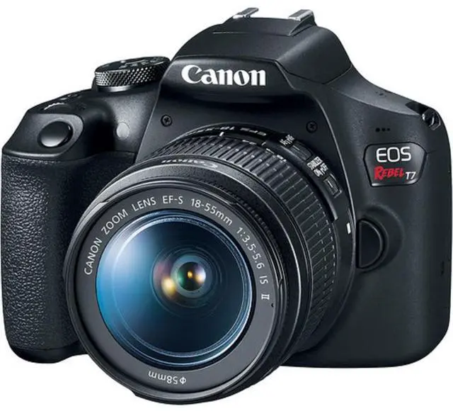 Alt view image 2 of 5 - Canon EOS Rebel T7 DSLR with 18-55mm IS II 2727C002 + SanDisk Ultra 32GB SD