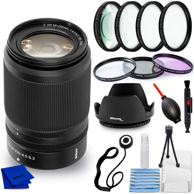 Main image of Nikon NIKKOR Z DX 50-250mm f/4.5-6.3 VR Lens - 9PC Accessory Bundle