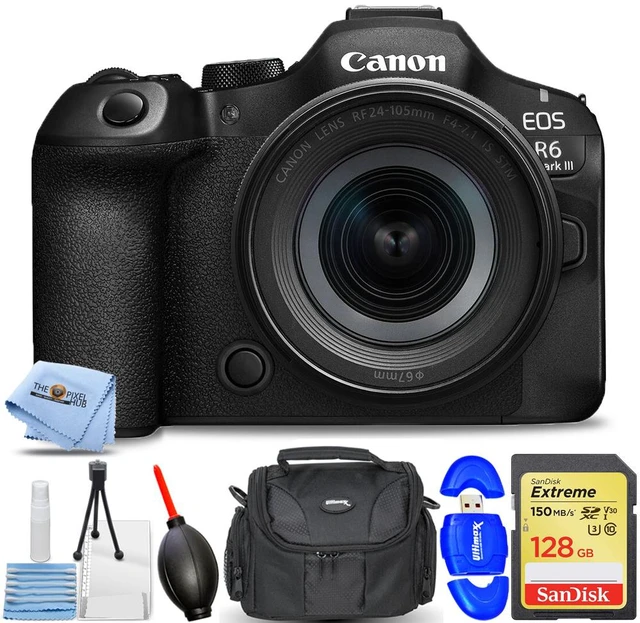 Main image of Canon EOS R6 Mark III Mirrorless Camera and 24-105mm f/4-7.1 IS STM Lens Bundle