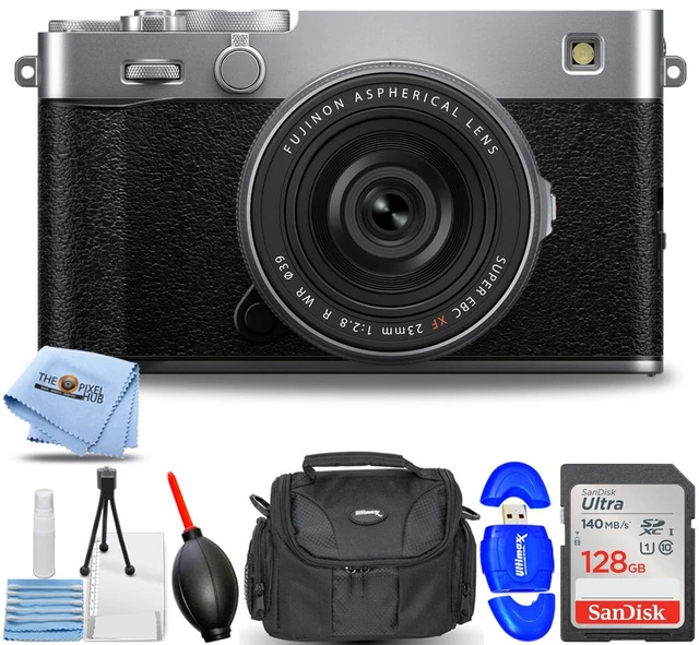 Main image of FUJIFILM X-E5 Mirrorless Camera and XF 23mm f/2.8 Lens (Silver) - 7PC Bundle