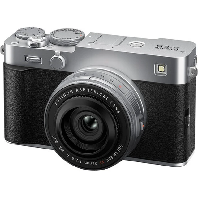Alt view image 3 of 5 - FUJIFILM X-E5 Mirrorless Camera and XF 23mm f/2.8 Lens (Silver) - 12PC Bundle