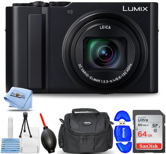 Main image of Panasonic TZ300/ZS300 Digital Camera (Black) - 7PC Accessory Bundle