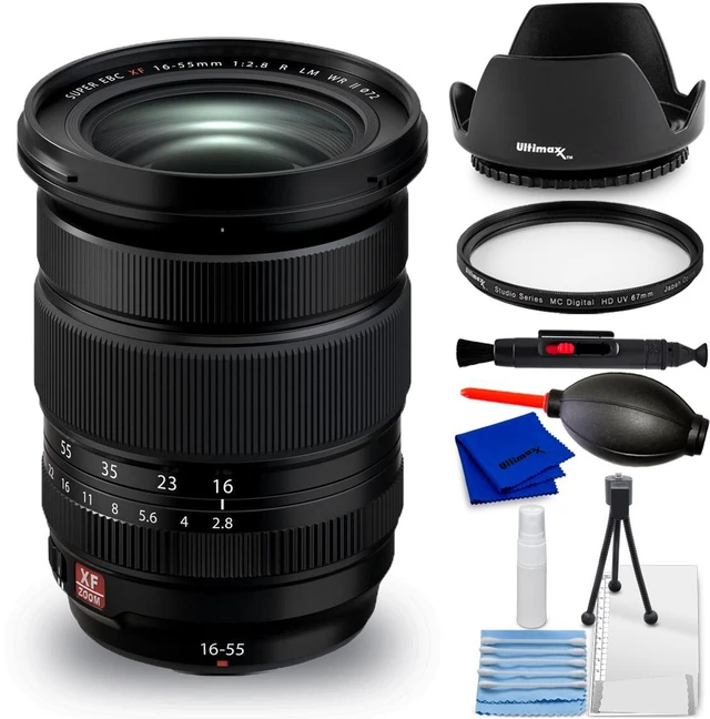 Main image of FUJIFILM XF 16-55mm f/2.8 R LM WR II Lens 16836580 - 7PC Accessory Kit