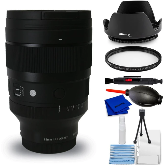 Main image of Sigma 85mm f/1.2 DG Art Lens (Sony E) 323965 - 7PC Accessory Bundle