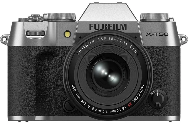 Alt view image 3 of 6 - FUJIFILM X-T50 Mirrorless Camera with XF 16-50mm f/2.8-4.8 Lens Silver - Bundle