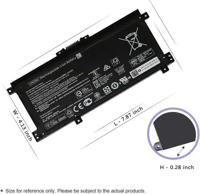 Alt view image 3 of 7 - LK03XL L09281-855 916814-855 Battery for HP Envy X360 15m-bp0xx bp1xx bq0xx bq1xx bq021dxcn0xxx cn1xxx cn0011dx cn0012dx cp0xxx cp0011dx 17m-ae0xx ae1xx ae111dx bw0xxx bw0013dx ce0xxx ce1xxx ce101