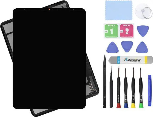 Main image of 11" LCD Screen Replacement for iPad Pro 11 1st Gen A1980 A2013 A1934 A1979 (2018) Display LCD Assembly and Glass Touch Digitizer Premium Repair Kit - Black