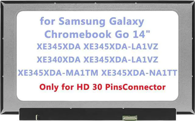 Main image of NUOLAISUN 14.0" Replacement for Samsung Galaxy Chromebook Go XE345XDA XE340XDA XE345XDA-KA2UK XE345XDA-LA1VZ XE345XDA-MA1TM XE345XDA-NA1TT LCD Screen Replacement Display Panel HD (Only for Non Touch)