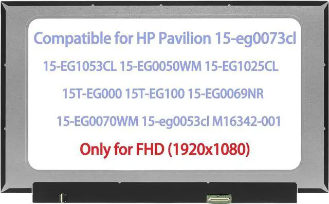 Main image of M16342-001 L47876-LD2 for HP Pavilion 15-EG 15T-EG 15-EG1053CL 15-EG1073CL 15-EG0050WM 15-EG1025CL 15T-EG000 15-eg0025cl 15-EG0069NR 15-EG0070WM LCD Screen Replacement Display FHD (Only for Touch)
