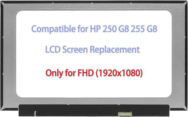 Main image of NUOLAISUN 15.6" Replacement for HP 250 G8 255 G8 LCD Screen Replacement Display Panel FHD 1920×1080 (Only for Non Touch)