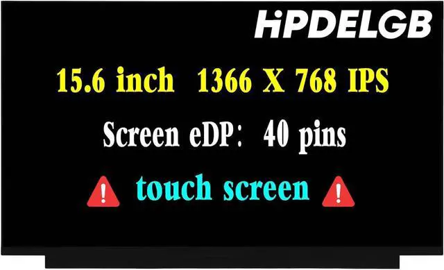 Main image of Replacement for Lenovo P/N 5D10T05359 5D10R29527 5D10T05360 for NT156WHM-T02 B156XTK02.1 LCD Touch Screen Display Assembly Panel HD 1366x768 On-Cell Touch 15.6 inch