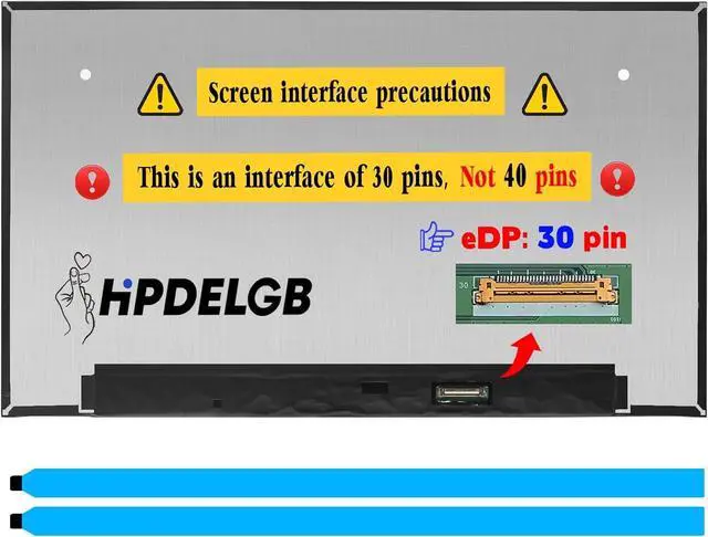 Alt view image 2 of 3 - NUOLAISUN New Screen for Dell Latitude 5515 5518 5500 5501 5510 5520 5540 P127F P127F001 LCD Display Screen Replacement FHD 1920X1080 IPS 30Pin Non-Touch