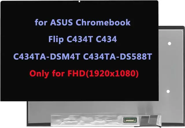Main image of NUOLAISUN 14" LCD Screen Replacement for ASUS Chromebook Flip C434TA C434T C434 C434TA-DSM4T C434TA-DS588T LCD Display Touch Screen Assembly FHD(1920x1080)