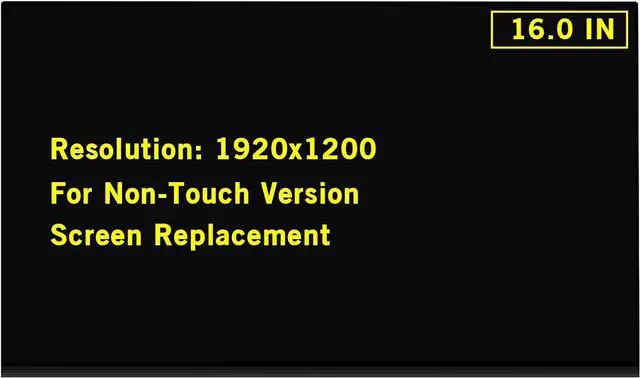 Main image of NUOLAISUN 16.0" New Screen Replacement for Dell Inspiron 16 5620 P117F P117F001 P117F002 FHD 1920x1200 30Pin LED LCD Display Screen Panel(Only for Non Touch)