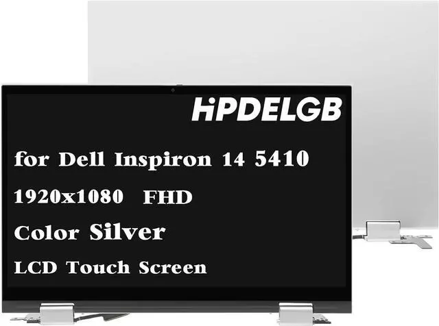 Main image of NUOLAISUN Replacement for Dell Inspiron 14 5410 2-in-1 LCD Display Touch Screen Digitizer Assembly Silver FHD 1920x1080 14.0"