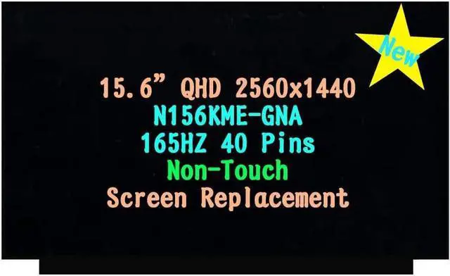 Main image of NUOLAISUN Screen Replacement for ASUS TUF F15 FX507 Series 15.6" QHD 2560 x 1440 40 pin 165 Hz LCD Non-Touch Screen Display Panel