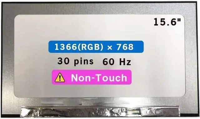 Main image of 15.6" Screen Replacement for HP Probook 650 G8 LCD Display Panel 30 pin (HD 1366×768 Non-Touch)