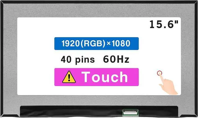 Main image of NUOLAISUN 15.6" Touch Screen Replacement for HP PROBOOK 450 G8 G9 455 G9 for Elitebook 850 855 G7 G8 LCD Display Panel 40 pin FHD 1920 * 1080 (Not for Non-Touch)