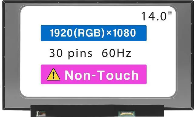 Main image of 14.0" Screen Replacement for ASUS Expertbook P2451F LCD Display Panel 30 pins 60 Hz (FHD 1920 * 1080 Non-Touch)
