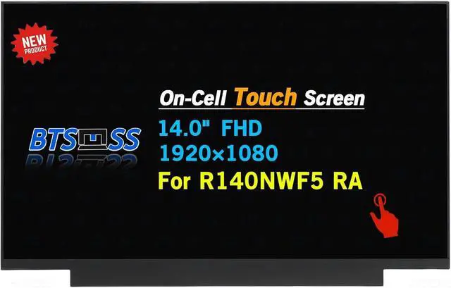 Main image of LCD Replacement for Lenovo ThinkPad T490 T490s T495 T495s FRU 01YN150 01YN151 01YN152 Display Screen 14.0" FHD 1920x1080 40 Pins (for Touch Version)