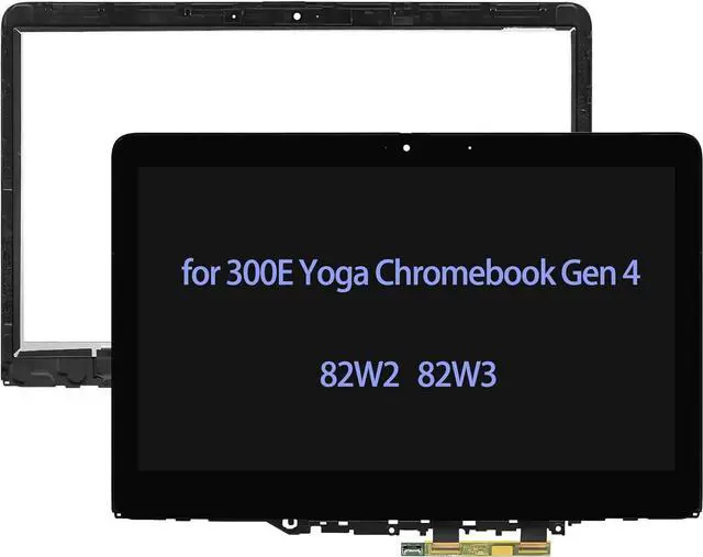 Main image of 11.6" Screen Replacement HD Compatible with Lenovo 300E Yoga Chromebook Gen 4 Touch Screen Digitizer Assembly Bezel