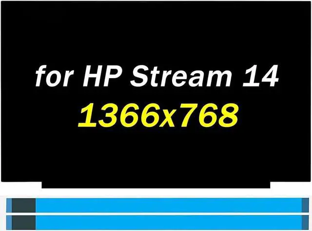 Main image of B140XTN07.2 B140XTN07.3 Replacement for HP Stream 14-cf0006dx LCD Screen 14-cf2111wm Display 14-cf2112wm Digitizer 1A480UA 7GZ76UA NT140WHM-N34 HD 1366x768 30 pins 60Hz LCD Non-Touch Laptop Panel