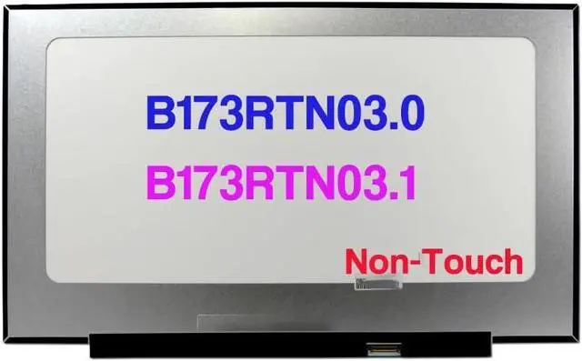 Main image of Screen Replacement for B173RTN03.0 B173RTN03.1 17.3" HD+ 1600(RGB)×900 30 pin LCD Non-Touch Screen Display Panel