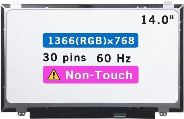 Main image of NUOLAISUN B140XTN02.E B140XTN02.D B140XTN03.2 B140XTN03.4 N140BGE-EA3 N140BGE-EB3 B140XTN02.A LCD Screen Replacement Display Panel (HD 1366 * 768 Non-Touch)