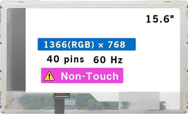 Main image of NUOLAISUN 15.6" Screen Replacement for HP Presario CQ60 Series LCD Display Panel 40 pin (HD 1366×768 Non-Touch)