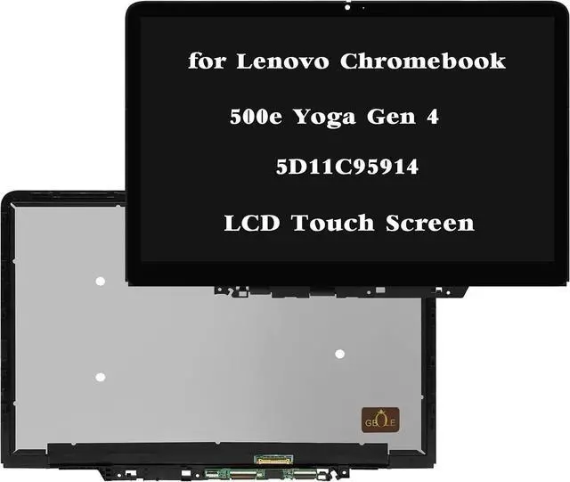 Main image of NUOLAISUN Replacement for Lenovo Chromebook 500e Yoga Gen 4 5D11C95914 N122JCA-ENK 82W4 82W5 30pins 1920x1200 LCD Touch Screen Display Digitizer Assembly Bezel