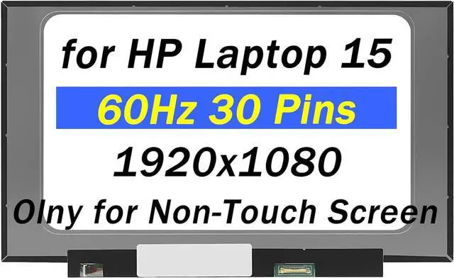 Main image of M40931-001 Replacement for HP 15-ef 15-ef2125wm 15-ef2126wm 15-ef2129wm 15-ef2130wm 30 Pin 60hz 1920x1080 15.6" LCD Non-Touch Screen Display Panel (Only for Non-Touch Screen)
