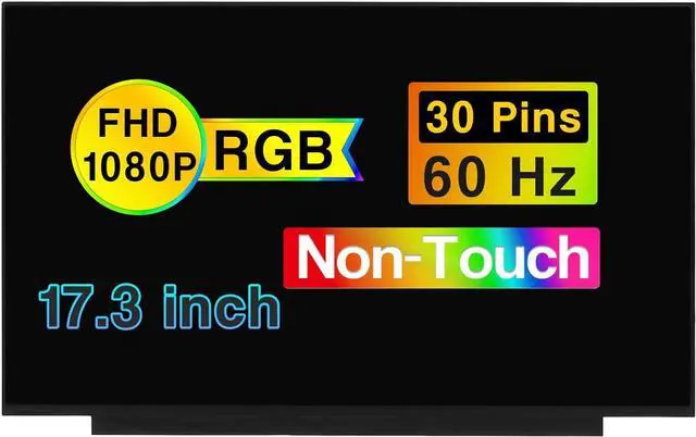 Alt view image 2 of 3 - 17.3" Replacement for HP 17-CN 17-CN0023DX 17-CN0033DX 17-CN3053CL 17-CN2083DX N39379-001 M52183-001 M12356-3G1 M50442-001 FHD 1920x1080 30 Pins Screen LCD Display Panel