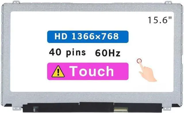 Main image of Screen Replacement for Dell Inspiron 15R 5537 15.6" HD 1366×768 40 pin 60HZ LCD Touch Screen Display Panel
