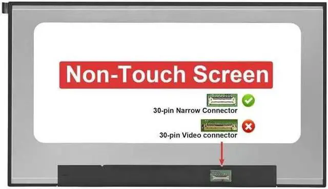 Main image of Screen Replacement for Dell Vostro 15 7510 15.6" FHD 1920x1080 30 Pins Narrow Connector LCD Non-Touch Screen Display Panel