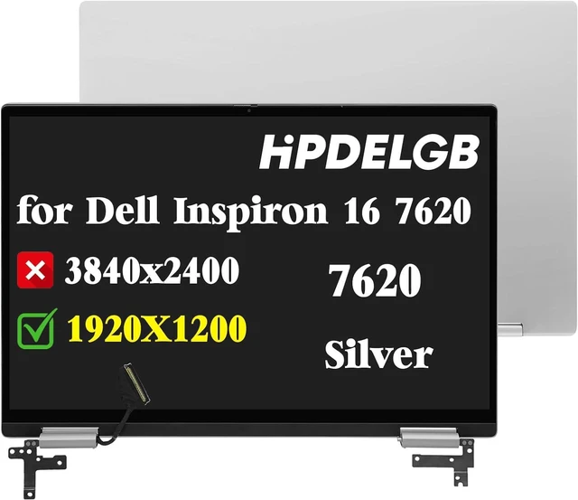 Main image of Replacement for 16 7620 2-in-1 P119F P119F001 LCD Touch Screen Digitizer Assembly 16.0" 1920x1200 FHD Colour Silver