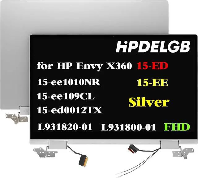 Main image of NUOLAISUN L93181-001 for HP Envy X360 15-ED1013LA 15-ED1014LA LCD Screen Full Top Assembly