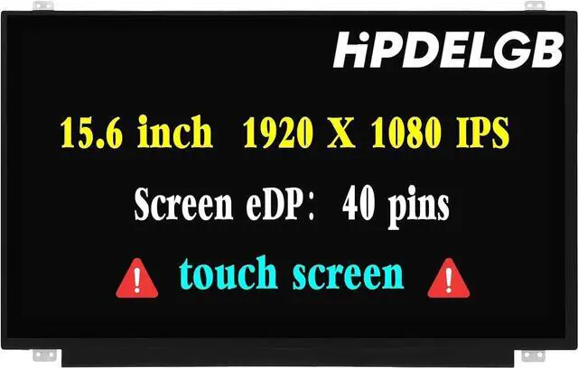 Main image of NUOLAISUN Replacement for Dell Inspiron P75F P75F001 LCD Screen 15.6 inch 40 Pins 60Hz FHD 1920X1080 IPS LCD Screen Display(Only for Touch Version)