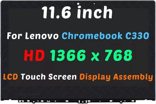 Main image of NUOLAISUN Replacement B116XAK01.4 For Lenovo ChromeBook C330 81HY LCD Touch Display Screen