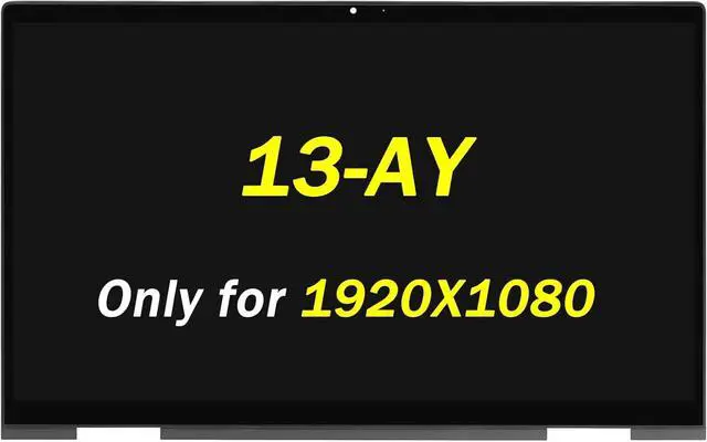 Main image of L94493-001 Replacement for HP Envy x360 13-ay 13z-ay LCD Display 13-ay0055cl 13-ay0021nr 13-ay0067nr 13-ay0075nr 13z-ay0xx 13z-ay1xxx L94495-001 FHD 1920X1080 13.3" LCD Touch Screen + Bezel Assembly