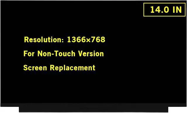 Main image of 14.0" New Screen Replacement for B140XTN07.3 B140XTN07.2 H/W:0A Non-Touch HD 1366x768 30Pin LED LCD Display Screen Panel