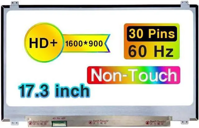 Alt view image 2 of 3 - NUOLAISUN 17.3" Replacement NT173WDM-N21 for Dell Inspiron 17 3790 3793 5765 5767 P32E P35E P35E004 P35E007 LCD Non-Touch Screen Display Panel (HD+ 1600 * 900 30 Pins 60 HZ)