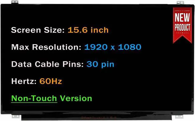Main image of NUOLAISUN 15.6" for MSI MS-16P7 FHD 1920 * 1080 30 pin LCD Replacement Non-Touch Screen Display Panel(with Tabs)