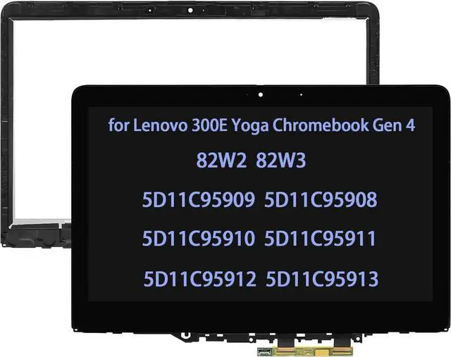 Main image of NUOLAISUN Touch Screen Replacement for Lenovo 300E Yoga Chromebook Gen 4 82W2 82W3 LCD Display Digitizer Bezel Assembly 5D11C95909 5D11C95908 5D11C95910 5D11C95911 5D11C95912 5D11C95913