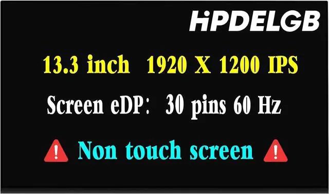 Main image of GBOLE Replacement for HP Elitebook 830 835 G9 G10 G11 for Lenovo ThinkPad X13 Gen 2 Gen 3 1920x1200 IPS 30Pins 13.3 inch Laptop LCD Screen Display Digitizer (Non-Touch Screen)
