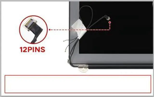 Alt view image 2 of 4 - NUOLAISUN 11inch Screen Replacement for MacBookAir6,1 & MacBookAir7,1 A1465 EMC 2631 EMC 2924 661-02345 661-7468 LCD Display Full Screen Assembly (Mid 2013 - Early 2015)