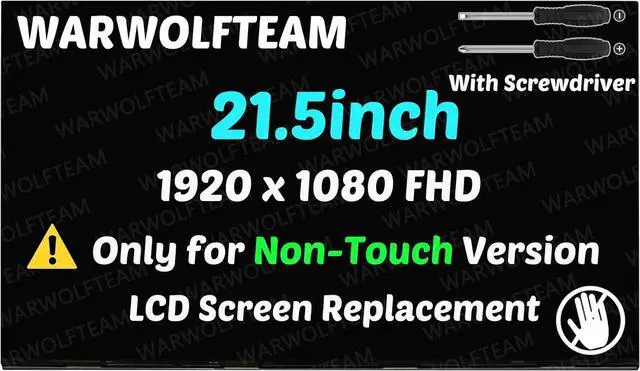 Main image of NUOLAISUN Screen Replacement for HP 22-D 22-DD0010 22-DF0013W All in One L75153-351 L03400-J53 21.5inch 1920 x 1080 FHD 60Hz 30Pins LCD LED Screen Display Panel(Non-Touch)