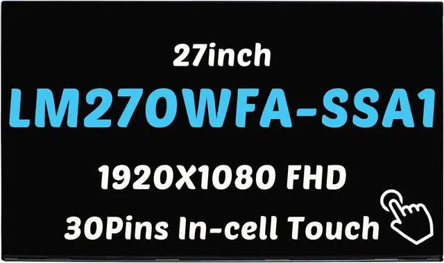 Main image of NUOLAISUN Screen Replacement for HP 27-D 27-D0014 27-D0031 27inch 1920X1080 FHD 30Pins 60Hz LCD LED IPS 79% NTSC 100% of sRGB Screen Display Panel L75162-281(in-Cell Touch)