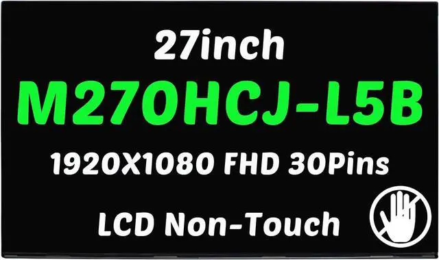 Main image of NUOLAISUN Screen Replacement for Lenovo IdeaCentre AIO 3 27IAP7 Type F0GJ 27inch 1920X1080 FHD 30Pins 60Hz LCD LED 73% NTSC 94% of sRGB Screen Display Panel 5D10W33953(Non-Touch)